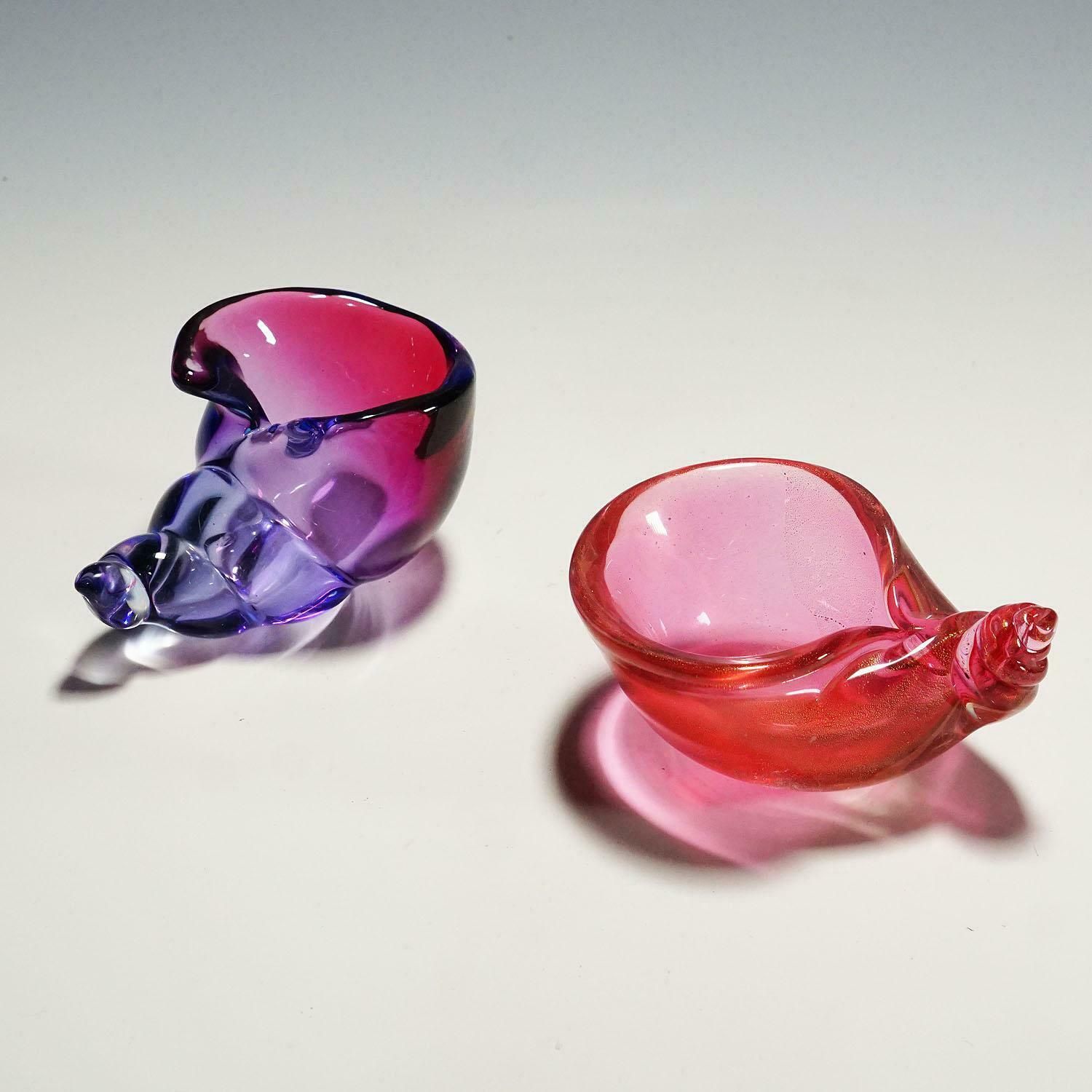 Art Collection Of 11 Murano Art Glass Cornucopia By Seguso 1950s 60s photo