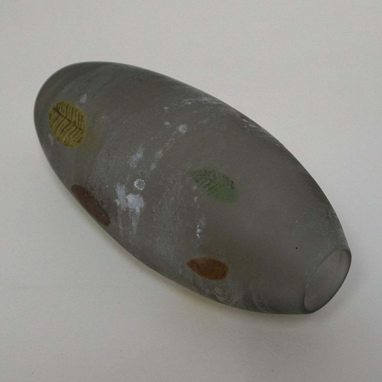 photo for sale Gino Cenedese ''A Scavo'' Glass Vase With Fall Leaves