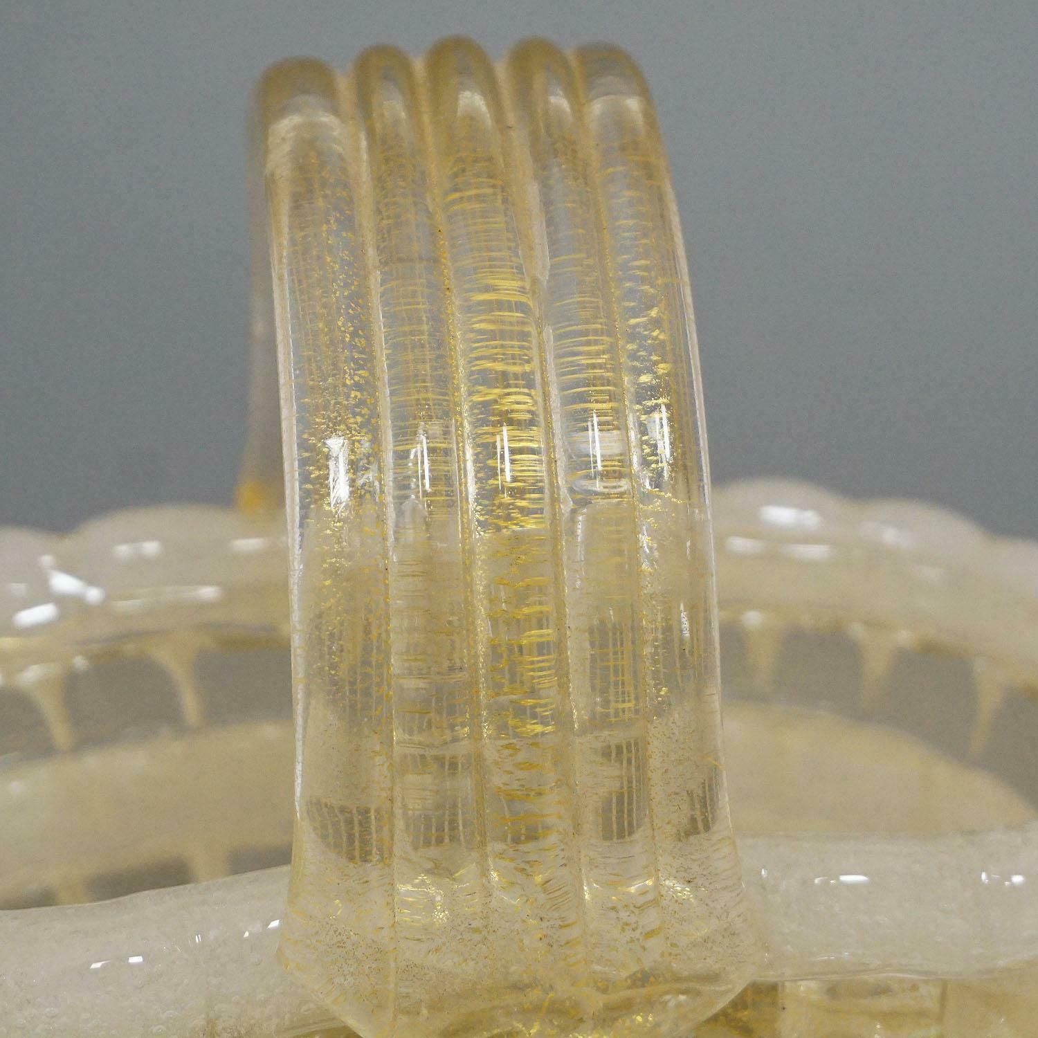 photo furniture Ercole Barovier For Barovier & Toso Attr. Glass Basket Circa 1940s