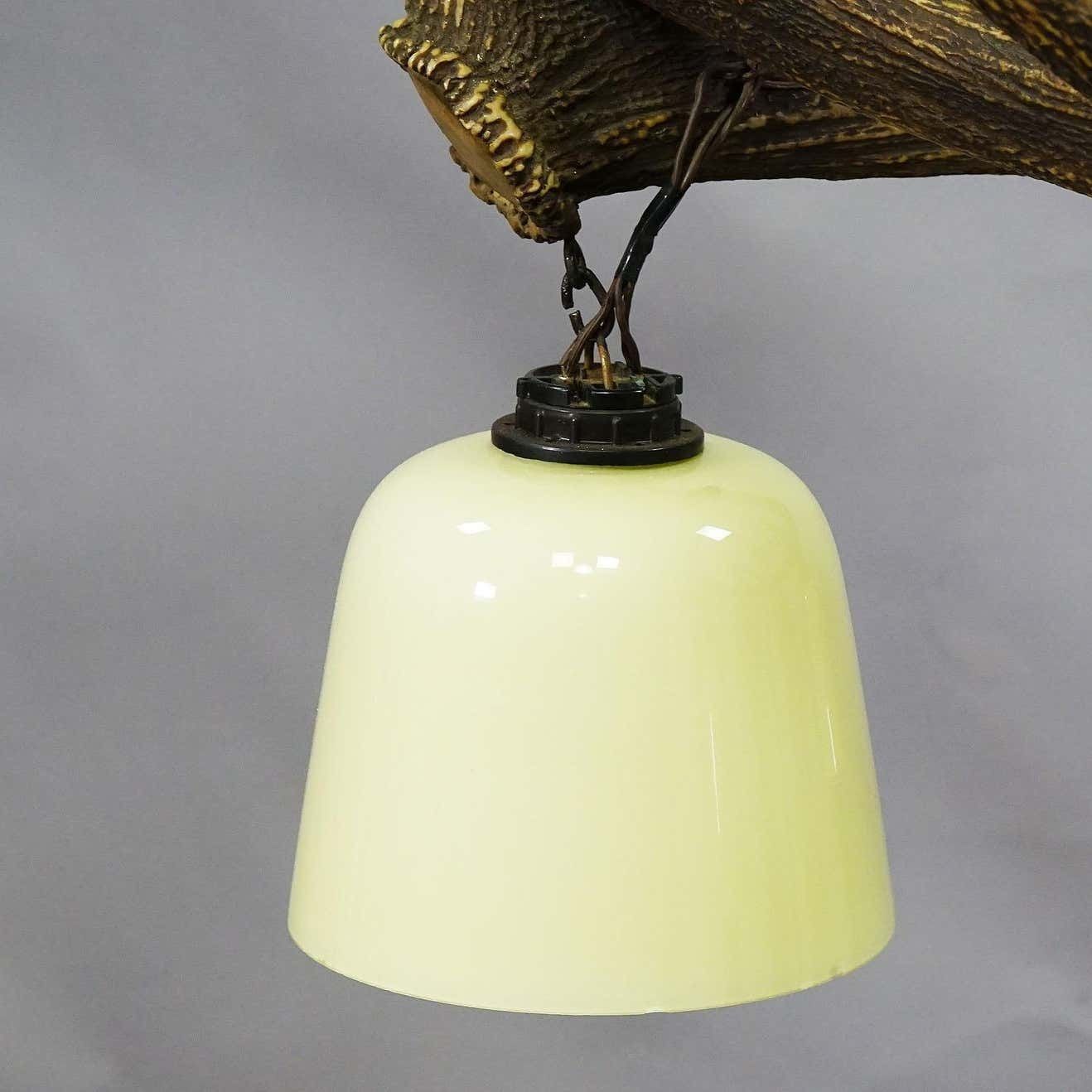 Rustic Antler Lamp With Deer Antlers photo buy
