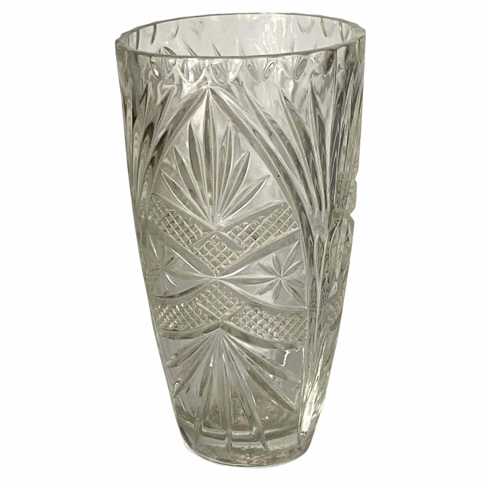 Vase, Champain Cooler In Glass, Art Deco Style, White Color, France, 1940