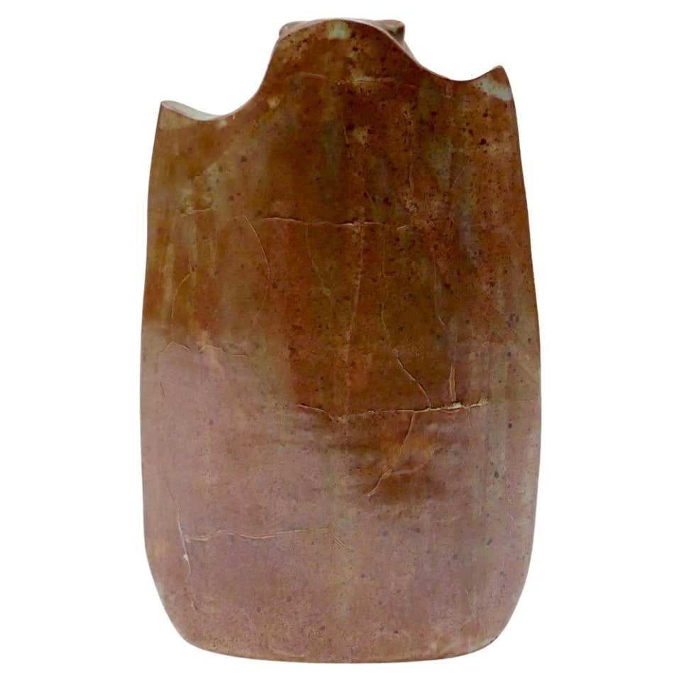 Mid Century Sculptural Terracotta Vase, France