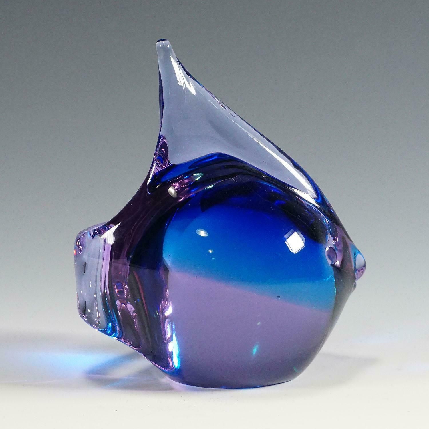 Murano Fish Sculpture By Livio Seguso For Gral, Germany, Ca. 1970ties photo Art