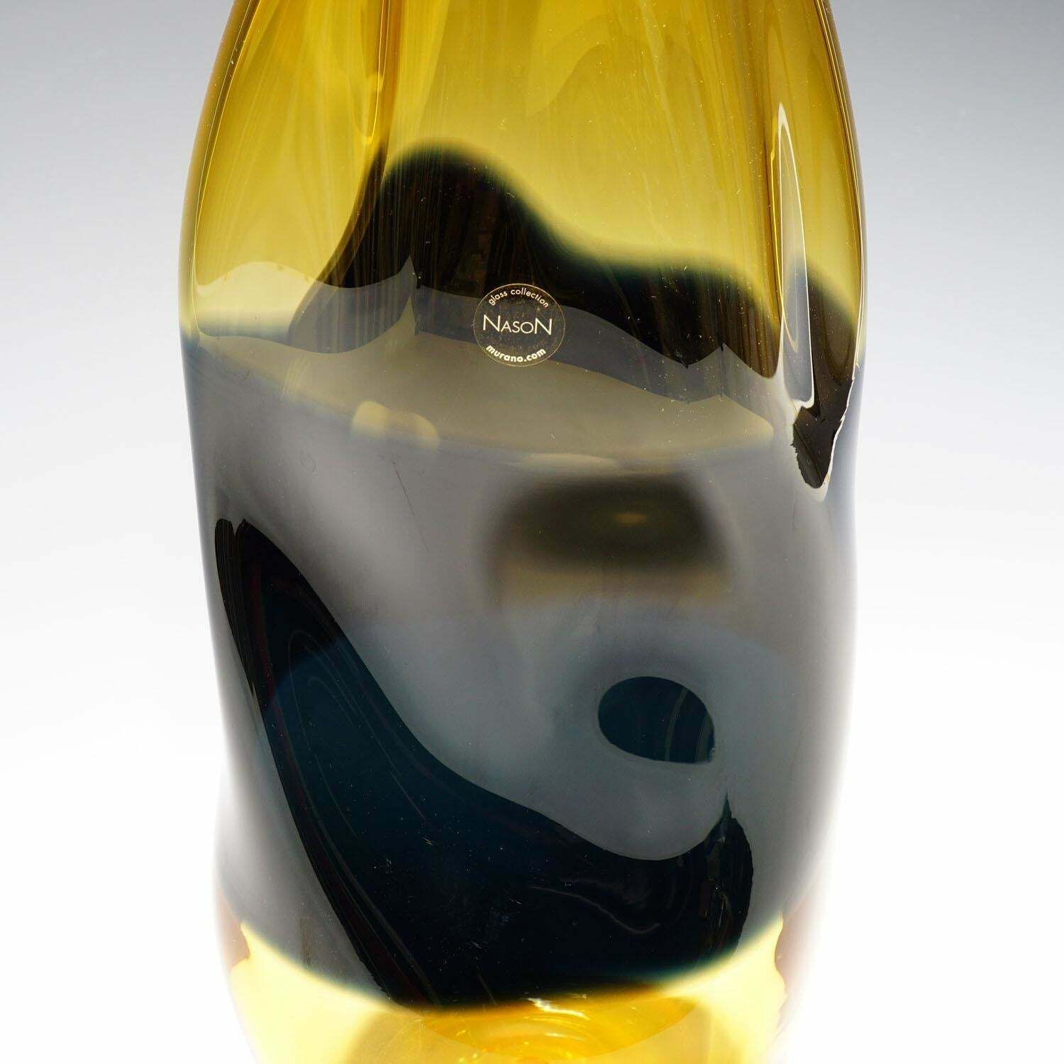 Large Incalmo Murano Art Glass Vase By V. Nason & C. Ca. 1990s photo Home Decor
