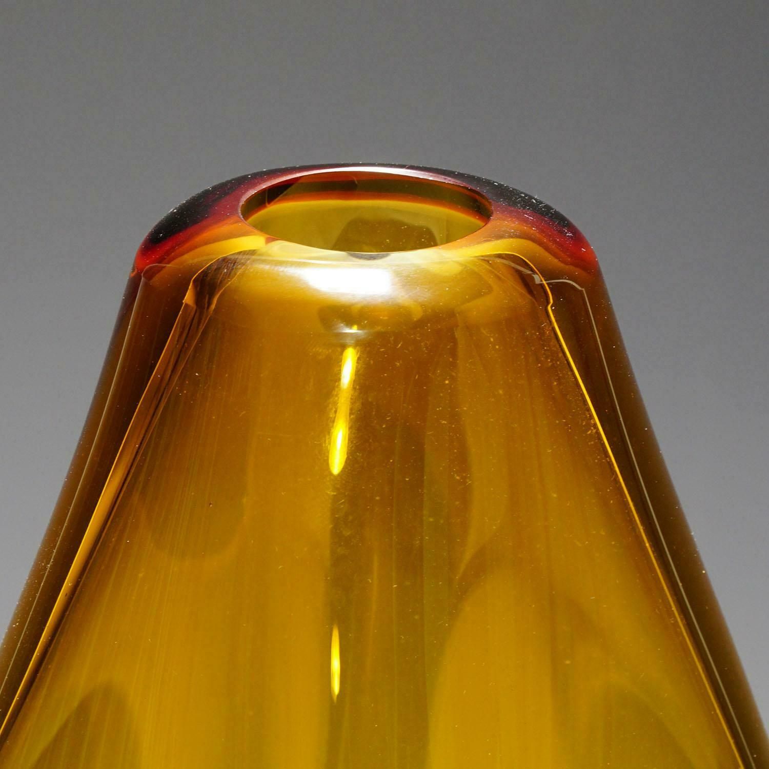 Large Incalmo Murano Art Glass Vase By V. Nason & C. Ca. 1990s photo 758.0