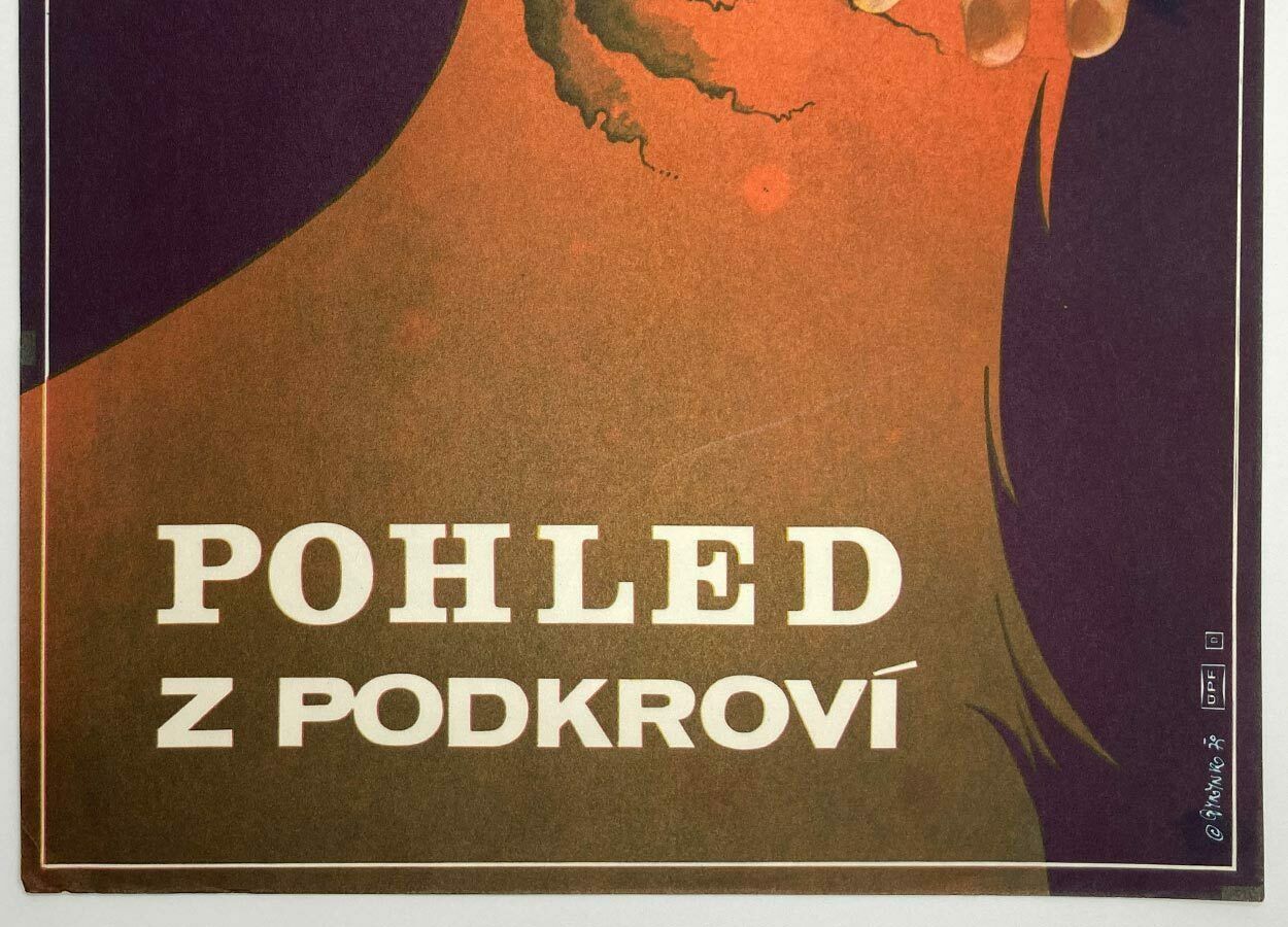 Original Film Poster, View From The Loft, Martin Dyrynk, 1979, Genuine Czech Vintage Print photo for sale