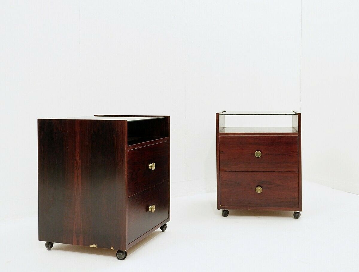 Pair Of Mid Century Modern Nightstands By Carlo Di Carli For Sormani