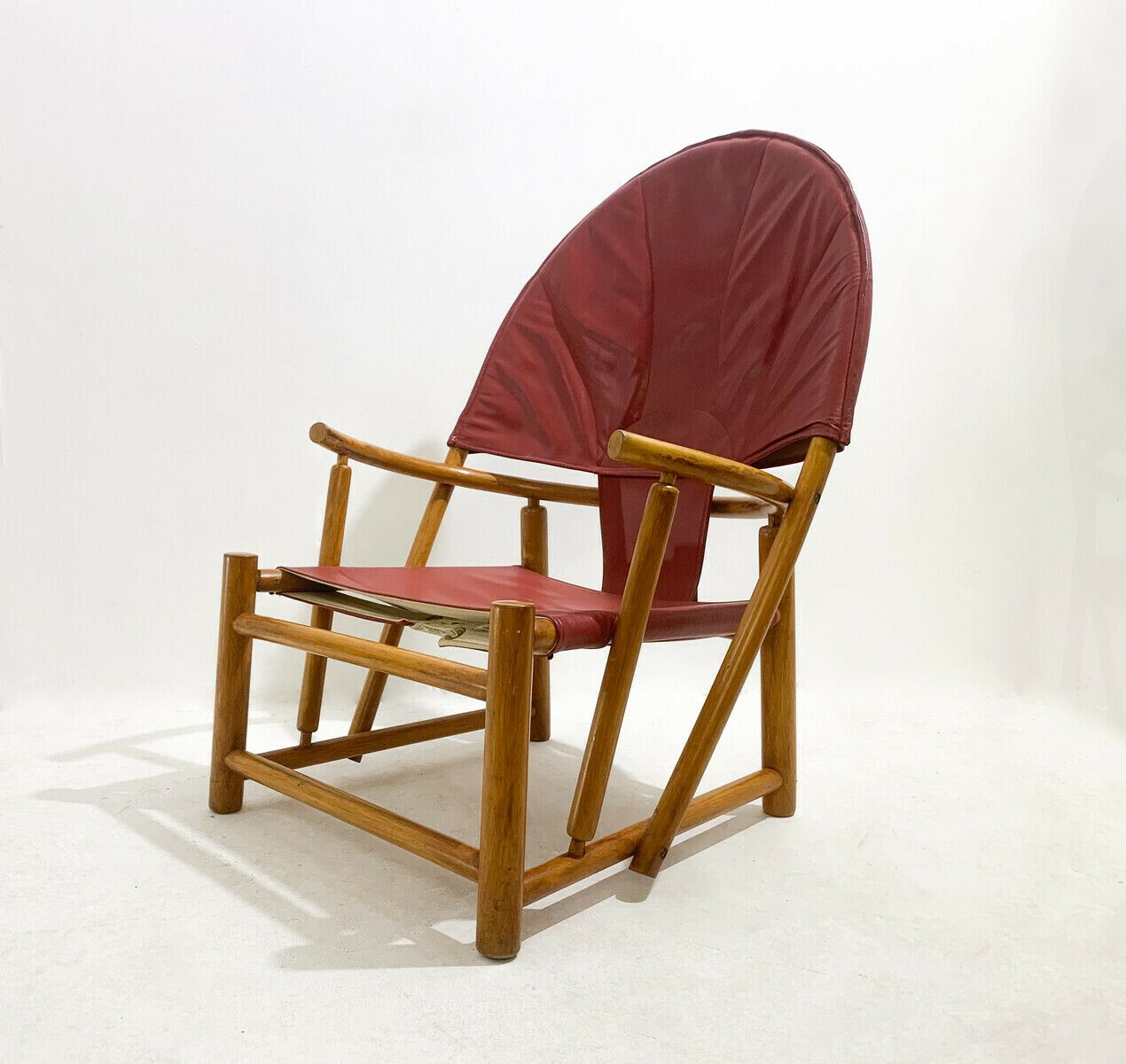 Red "G23" Hoop Armchair By Piero Palange & Werther Toffoloni photo vinterior