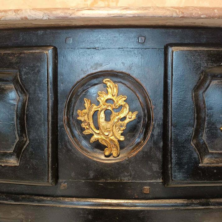 Furniture 18th Century Marble Topped Chest Of Drawers photo