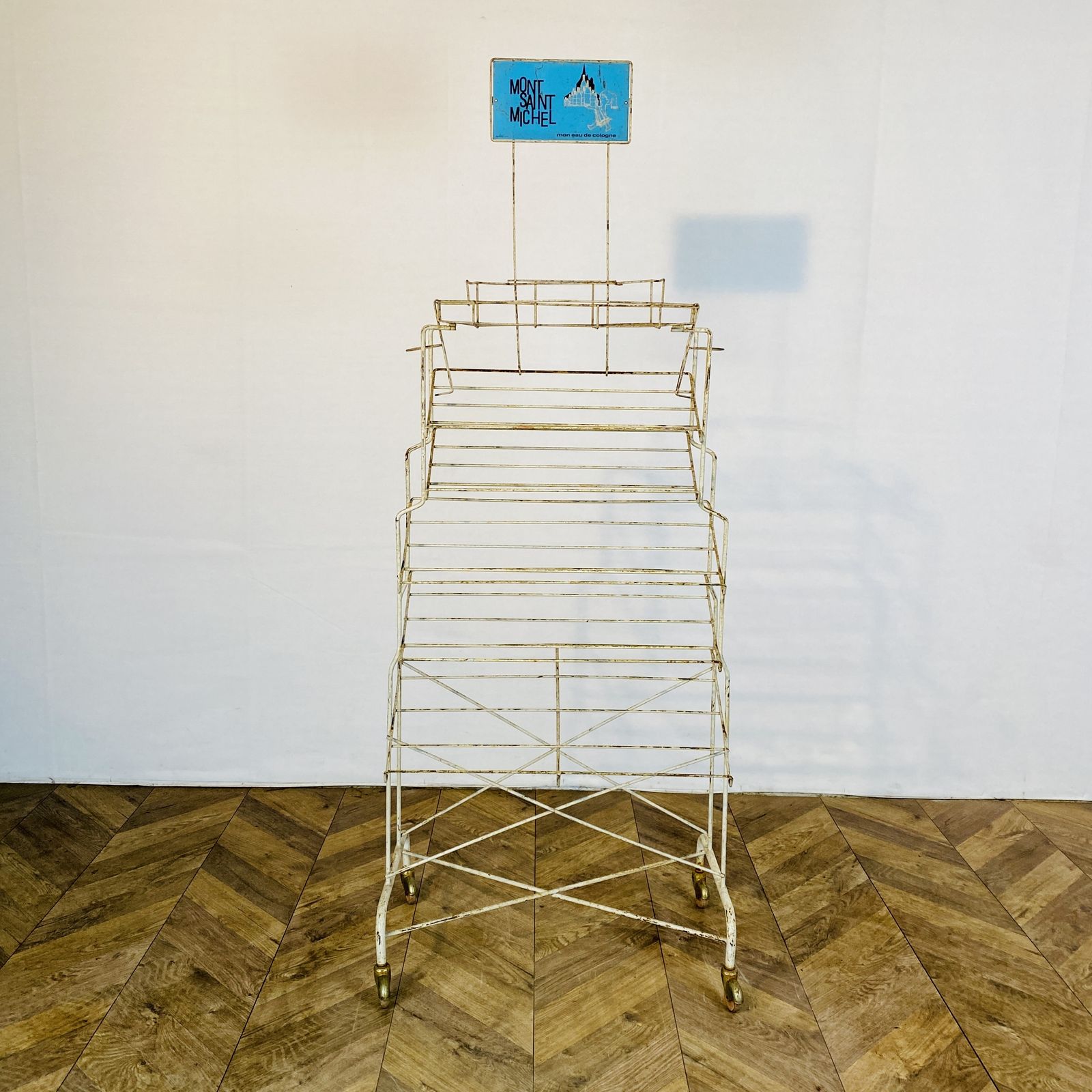 Vintage French Metal 6 Tier Shop Display Stand, 1970s