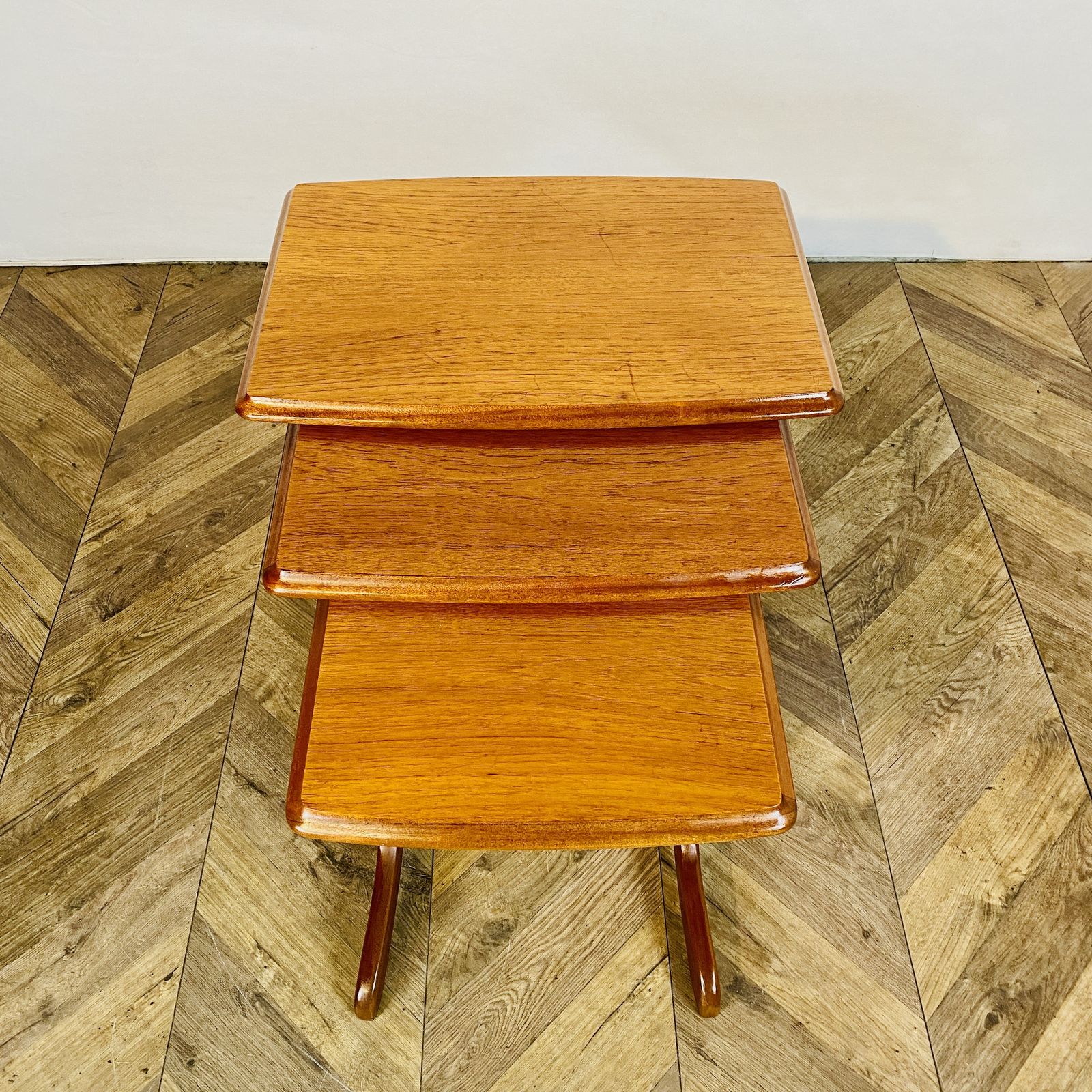 Vintage Teak Nest Of Tables, Set Of 3, 1970s photo furniture