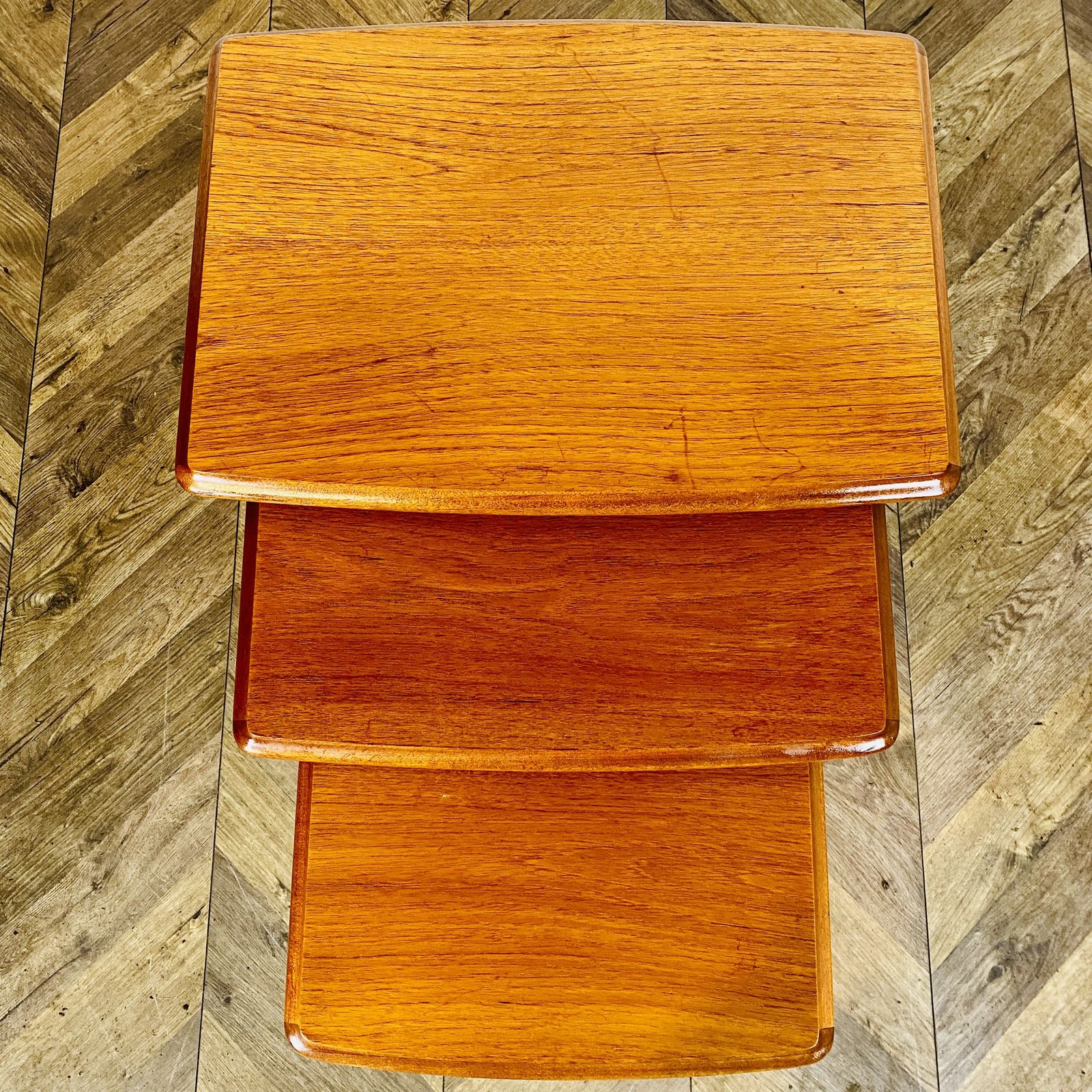 photo furniture Vintage Teak Nest Of Tables, Set Of 3, 1970s