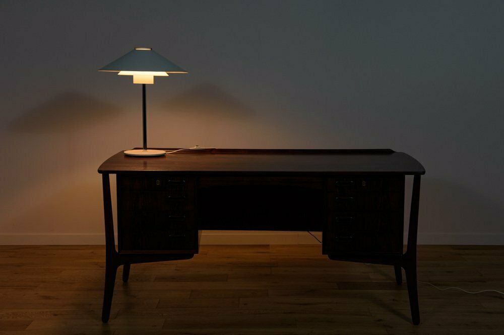 photo for sale Mid Century Desk Lamp By Christian Hvidt For Nordic Solar 1970s
