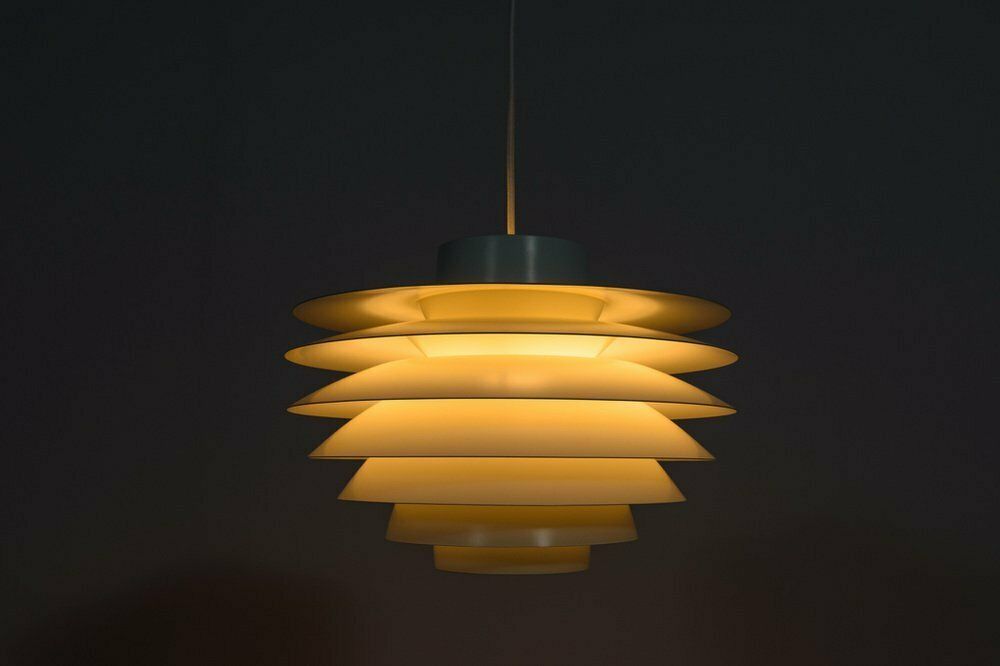 Mid Century Danish Verona Pendant Lamp By Svend Middelboe For Fog And Menup 1970s photo for sale