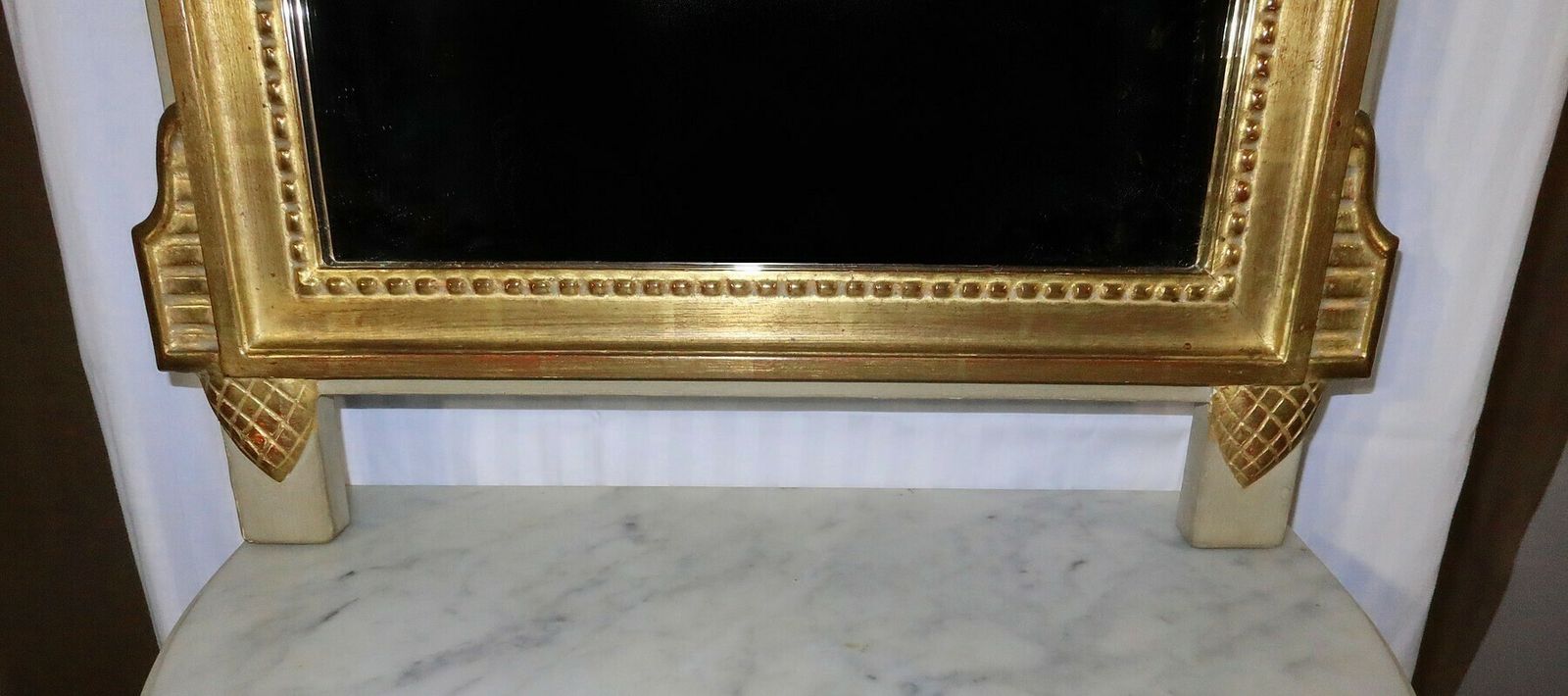 Golden Wood Mirror, Louis XVI Style, Early 20th Century photo buy