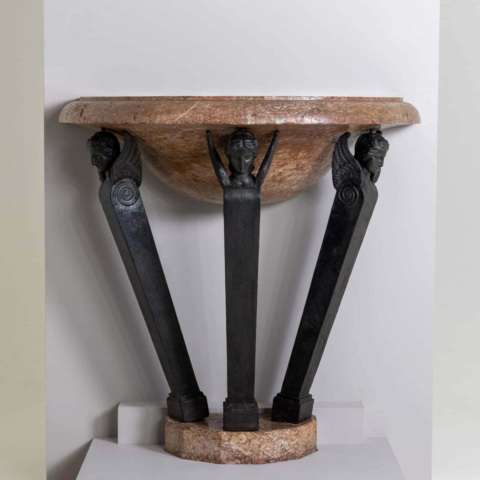 photo vintage Empire Wall Fountain Probably France Around 1800
