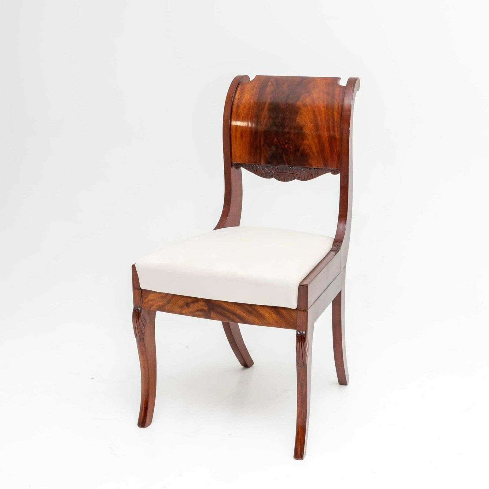 Pair Of Chairs Baltic States Around 1830 photo vintage