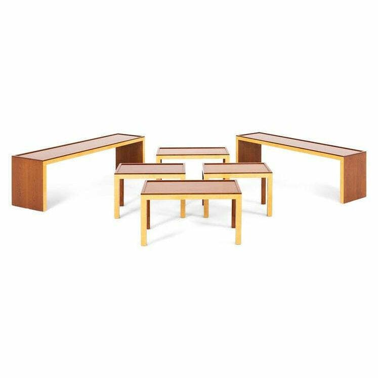 Coffee Tables And Benches, Probably Italy 20th Century