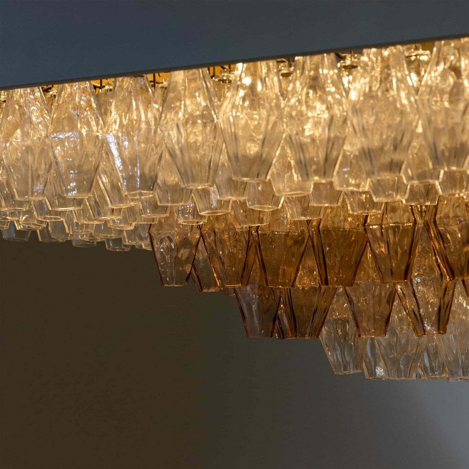 Venini Poliedro Chandelier, Italy Mid 20th Century photo furniture