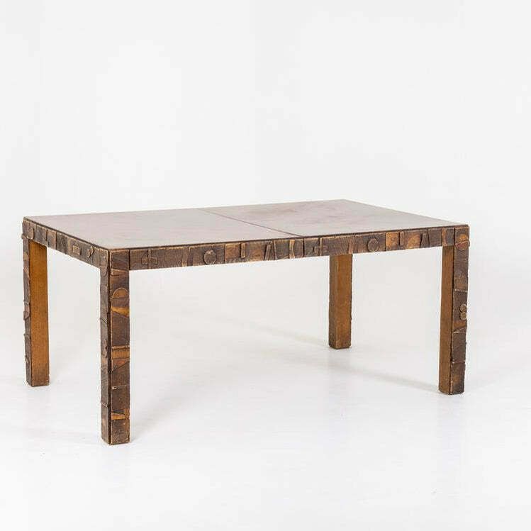 Brutalist Dining Table, The Lane Co, Altavista, USA 1960s photo Furniture