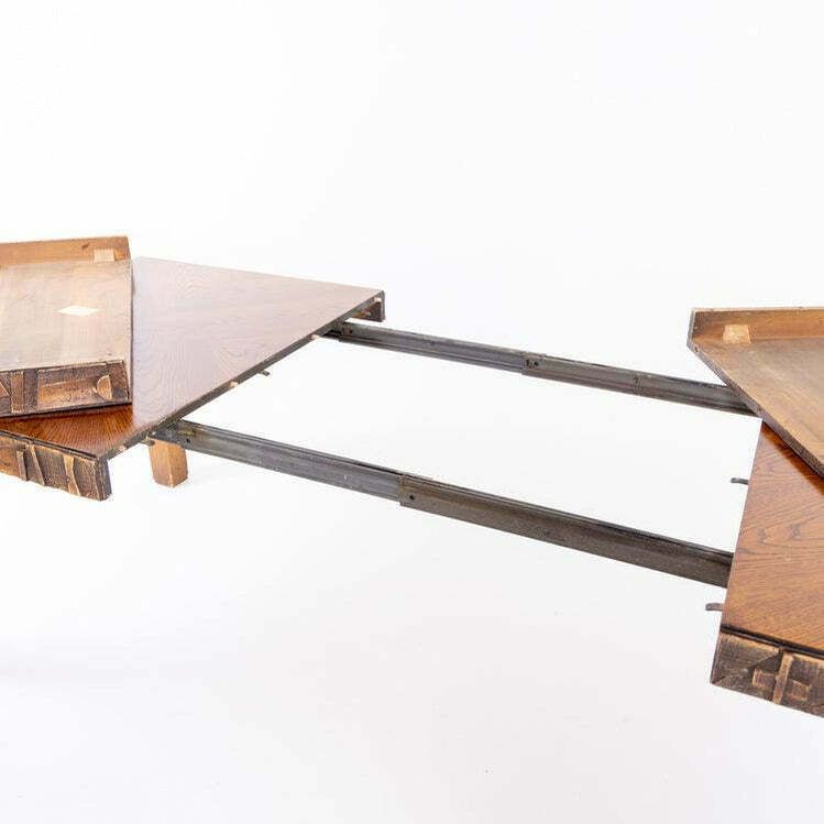 Brutalist Dining Table, The Lane Co, Altavista, USA 1960s photo vinterior