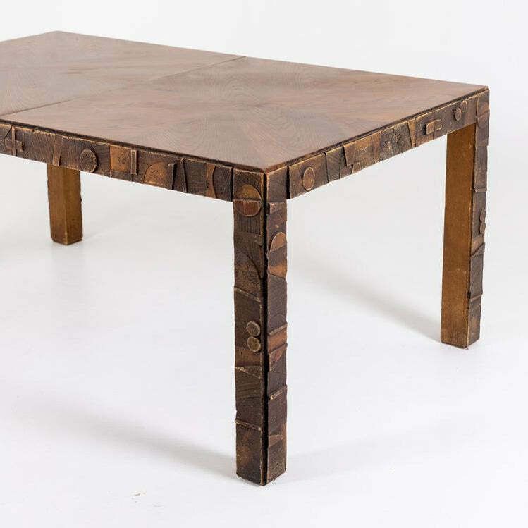 photo furniture Brutalist Dining Table, The Lane Co, Altavista, USA 1960s