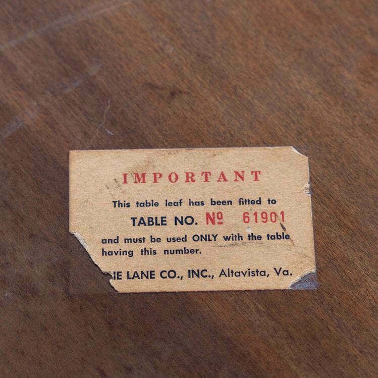 photo vinterior Brutalist Dining Table, The Lane Co, Altavista, USA 1960s