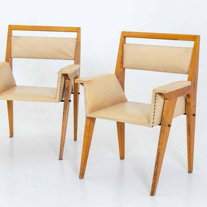 Armchairs, Designed By Vittorio Armellini, Italy Mid 20th Century photo vintage