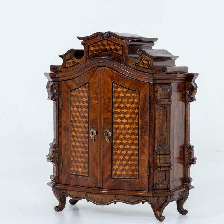 Miniature Baroque Cabinet Southern Germany Mid 18th Century