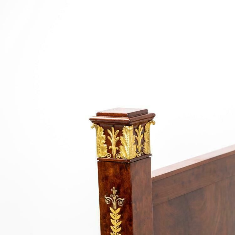 Furniture Empire Bed With Winged Caryatids And Firegilt Bronze Applications, France Circa 1815/20 photo