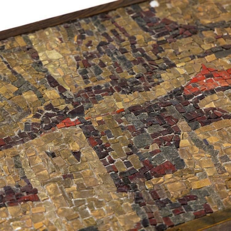 Coffee Table With Stone Mosaic, Probably Italy, Mid 20th Century photo 3978.0