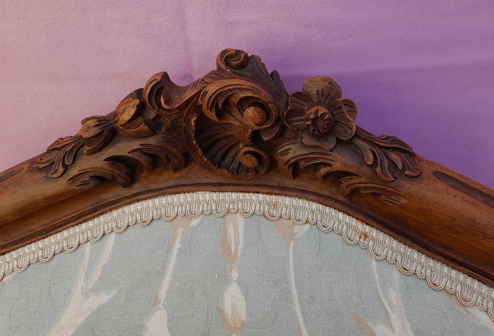 French Walnut Parlour Chair, 1910s photo for sale