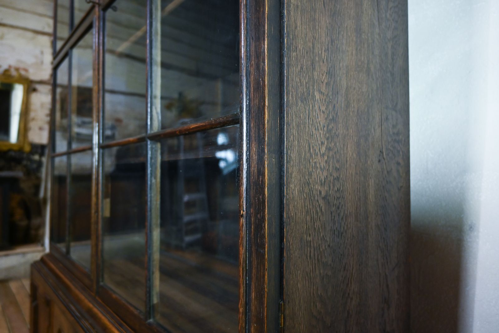 Furniture 19th Century Glazed Bookcase Cabinet Manner Of Samuel Pepys photo