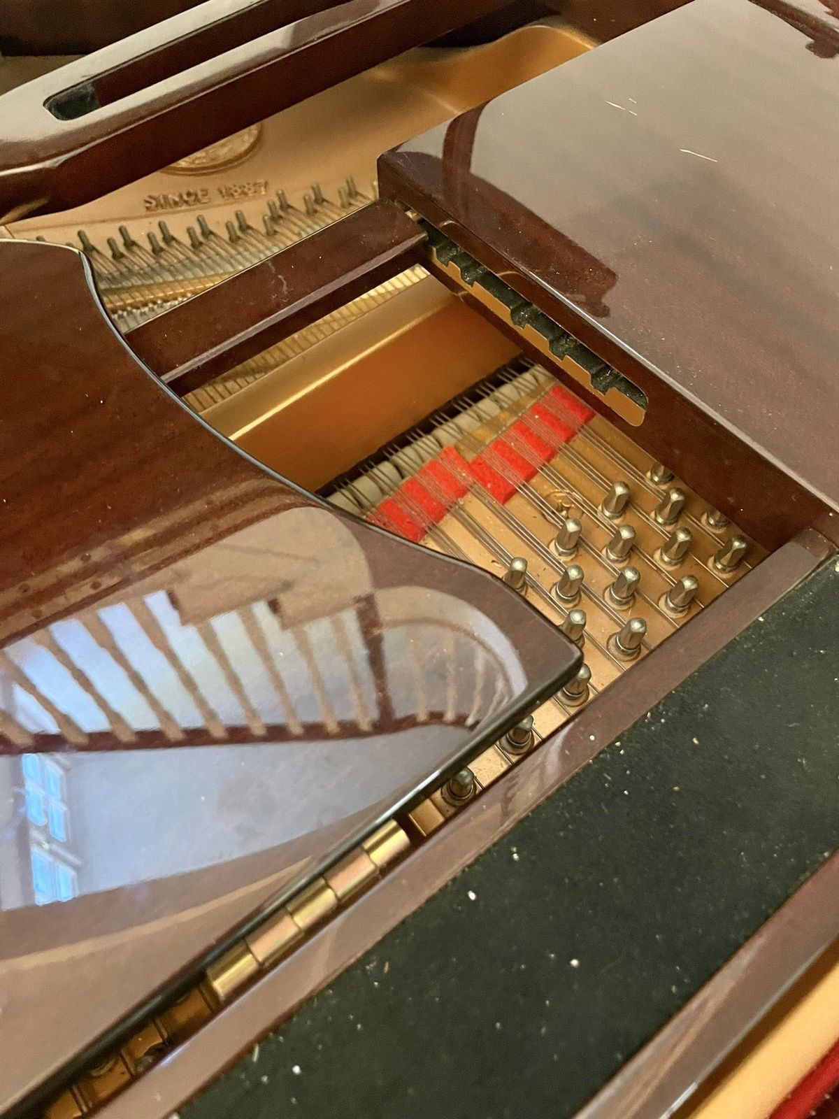 Yamaha Baby Grand Quality Mahogany Piano Model C2 photo vintage