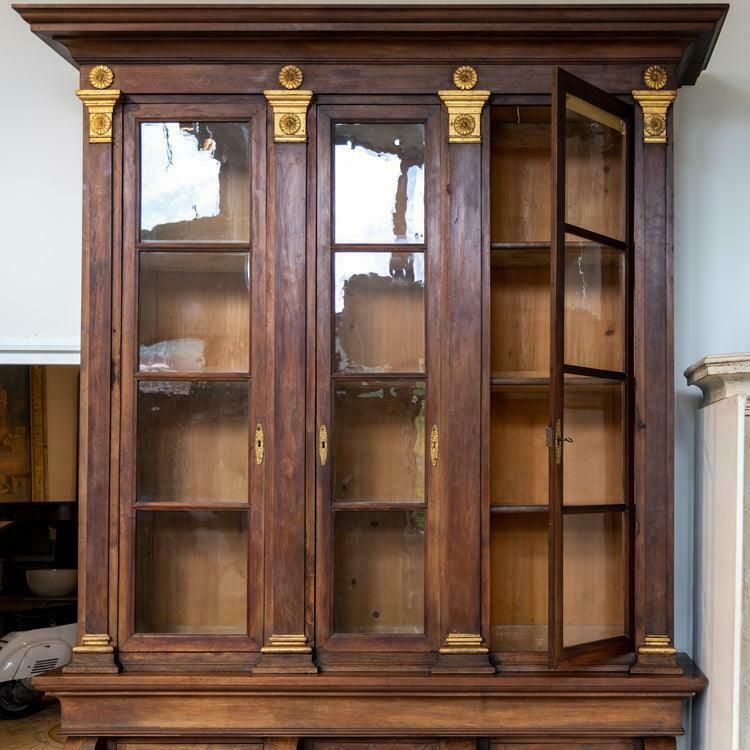 photo furniture Large Library, Restauration Period, France Circa 1830
