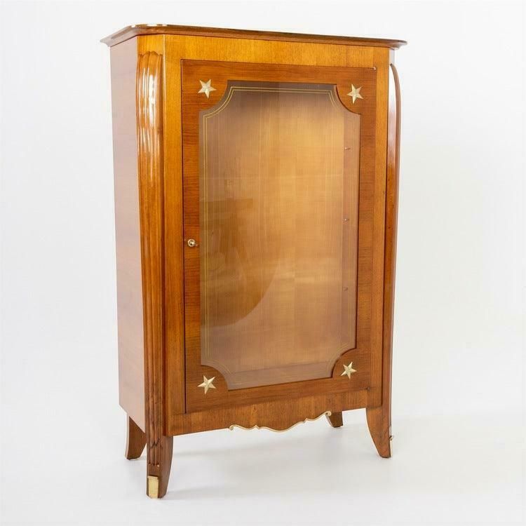 Art Deco Display Case, Jules Leleu Style, France 1940s photo Furniture