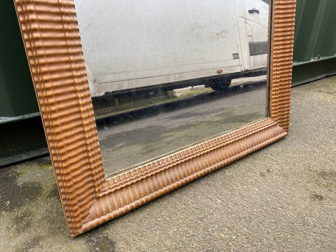 photo for sale Lovely French Faux Bois Wall Mirror