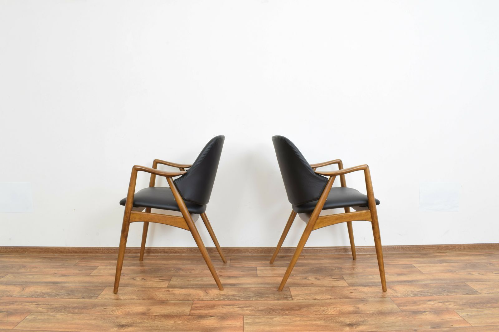 Mid Century Swedish Leather Armchairs By Alf Svensson For Dux, 1960s, Set Of 2 photo Furniture