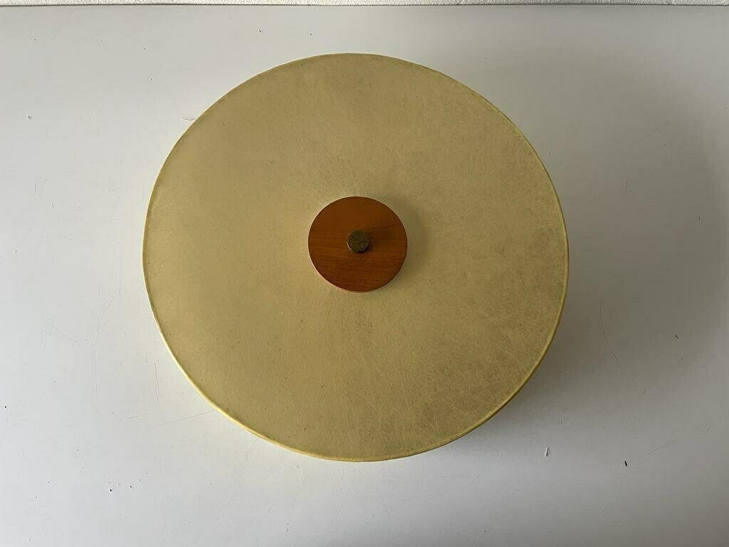 Round Cocoon Large Flush Mount Ceiling Lamp By Goldkant, Achille Castiglioni Era, 1960s, Germany photo vinterior