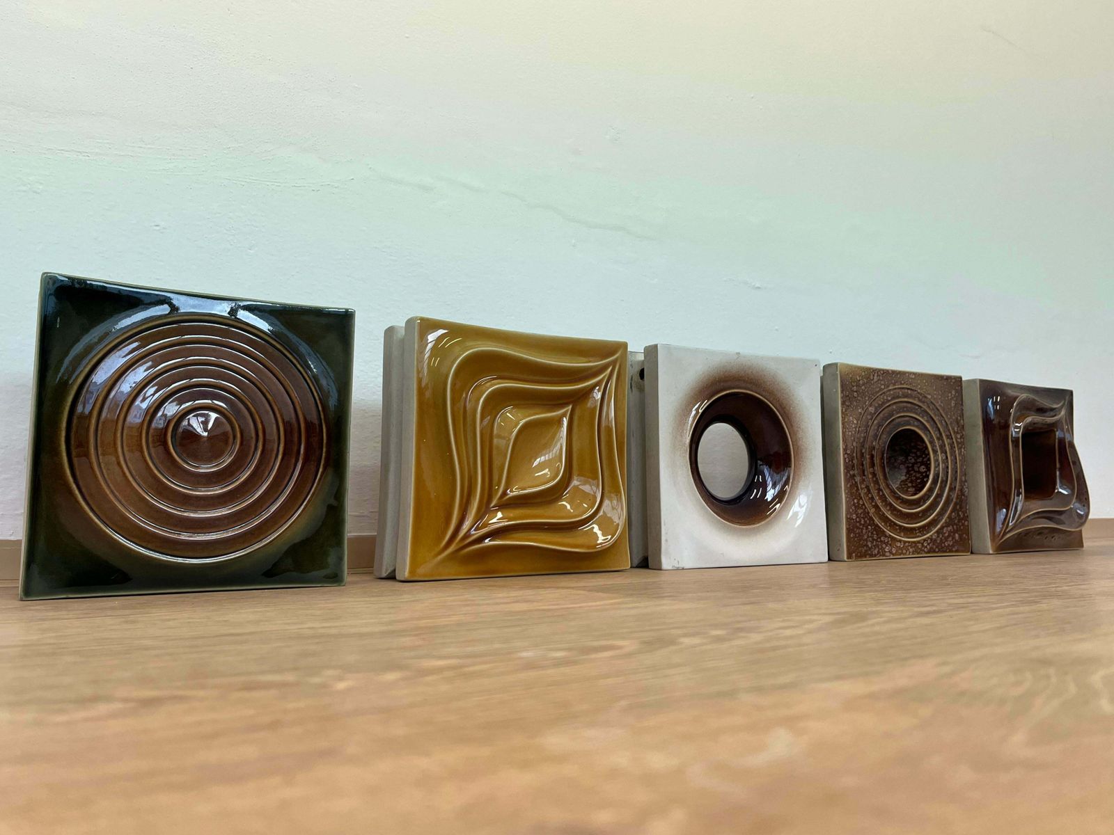 Unique Design Ceramic Tiles / Czechoslovakia, 1960s   Never Used, 23 Pieces photo furniture