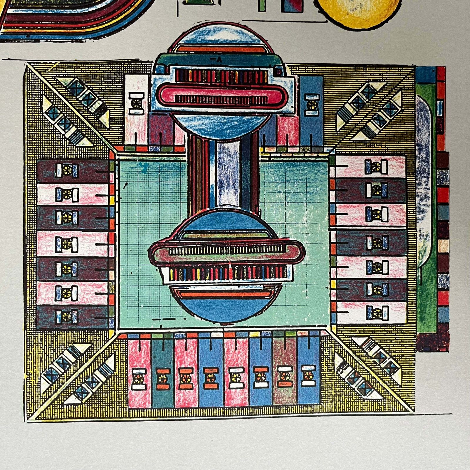 Original 1980's British Rail Soho Jazz Festival Poster By Eduardo Paolozzi photo buy