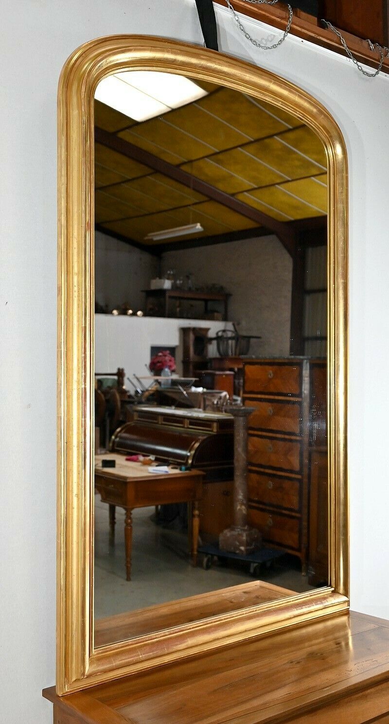 Important Mirror Gilded With Gold Leaf, Louis Philippe Period   Mid 19th Century photo furniture