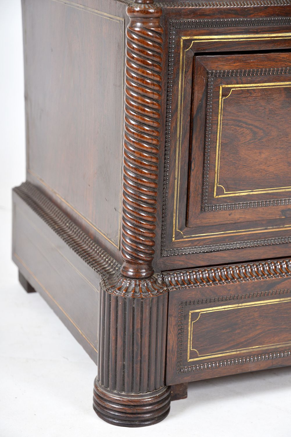 photo buy 19th Century Louis XVI Style French Vitrine Display Cabinet Bookcase Rosewood Satin Birch Boxwood London Plane