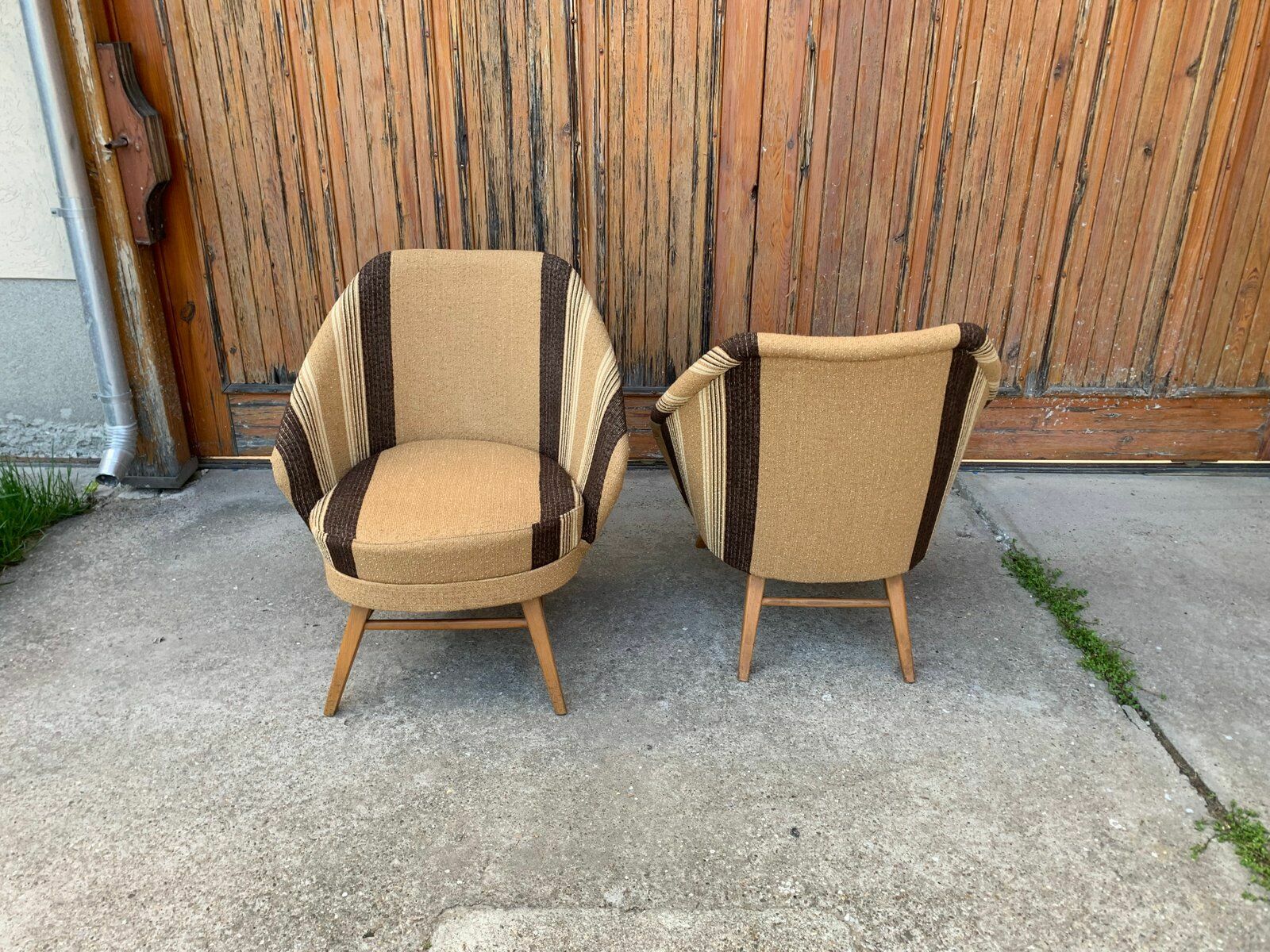 Mid Century Lounge Chairs, 1950s Set Of 2 photo for sale