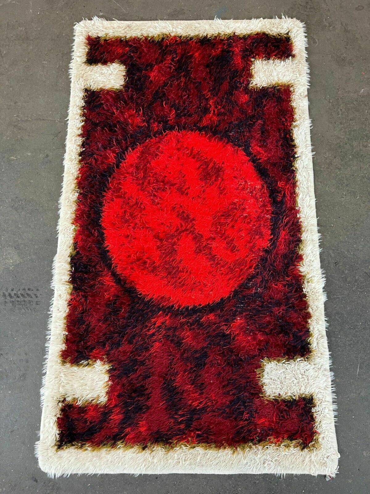 photo buy 60s 70s Runner Rug Carpet Rug Space Age By Hojer Eksport Denmark Design