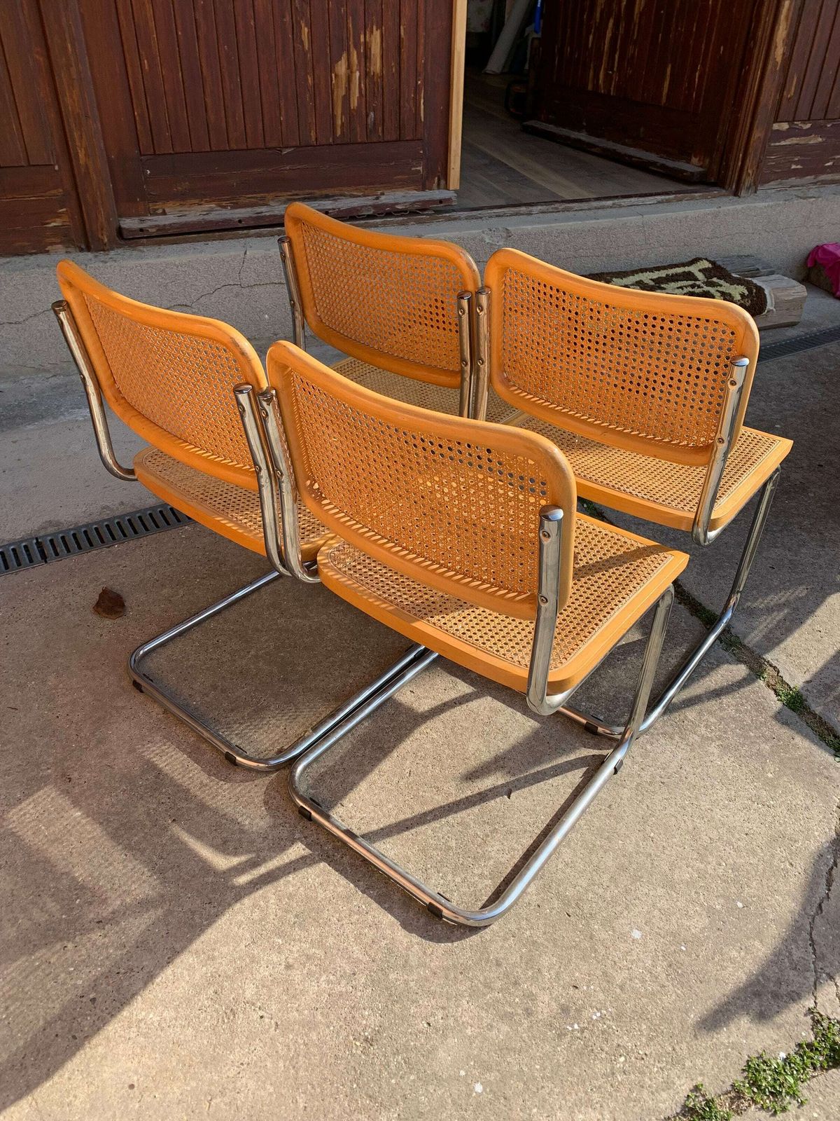 Mid Century Modern Italian Marcel Breuer B32 Cesca Chair, 70s Set Of 4 photo vinterior