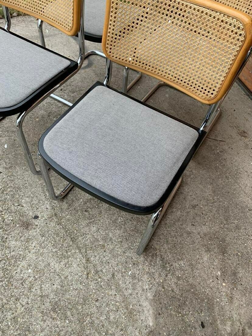 Mid Century Modern Italian Marcel Breuer B32 Cesca Chair, 70s Set Of 4 photo buy