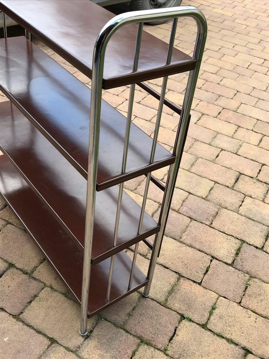 Bauhaus Style Metal Book Shelf, 1920 photo furniture