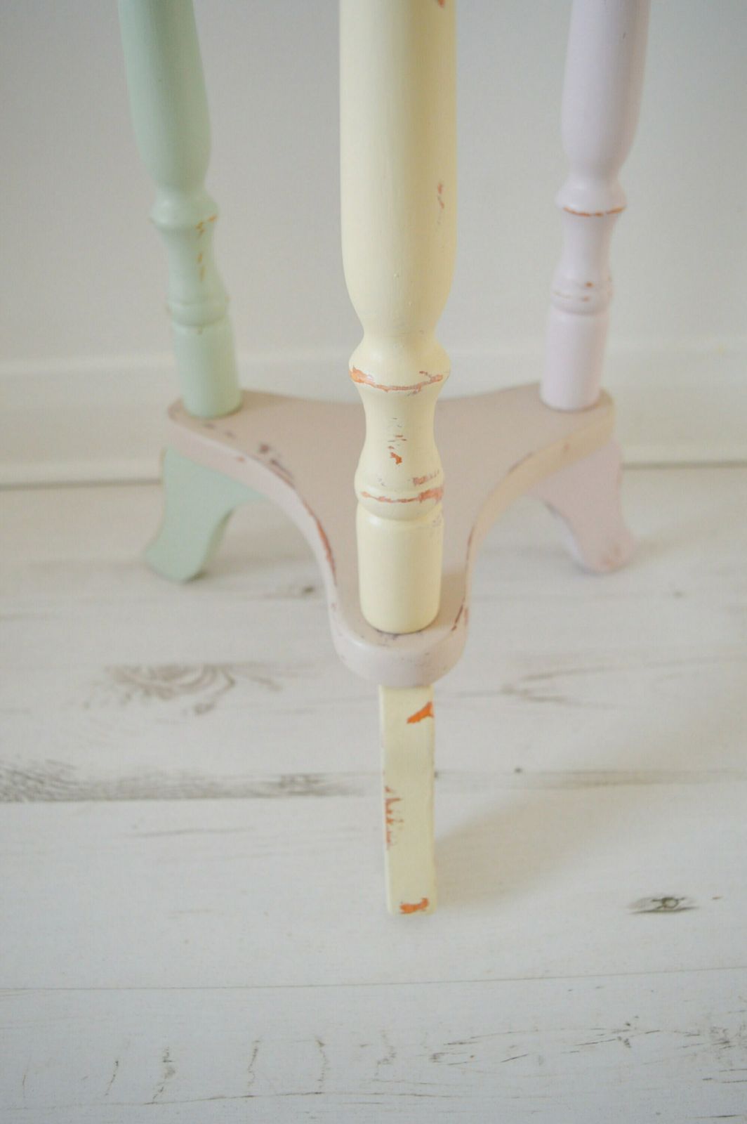 One Of A Kind Whimsical Bird Table, Hand Painted Decoupage Side Table, Wooden End Table, Side End Table, Shabby Chic Table photo 155.0
