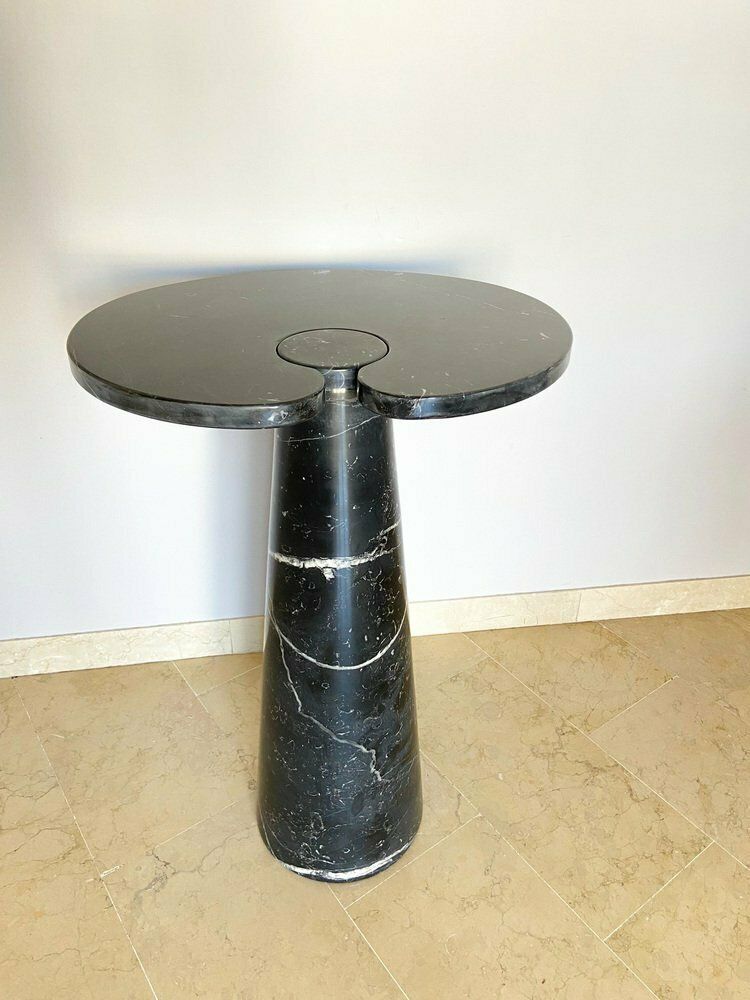 Marquina Coffee Table In Black Marble In The Angelo Mangiarotti Style For Skipper, Italy, 1971 photo vintage